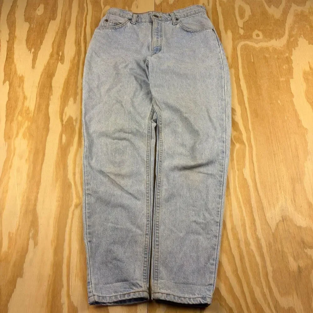 Vintage 90s Levi’s 950 Orange Tab Relaxed Fit Jeans – Light Wash Blue – Size 9 M